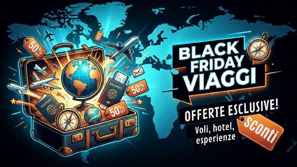 Black Friday viaggi 2025: offerte voli e sconti per viaggiare